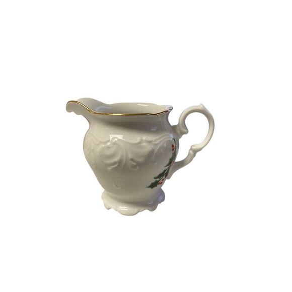 Vintage Royal Kent Holiday Poland Holly and Berries Sugar Bowl/Creamer Set - Picture 5 of 8